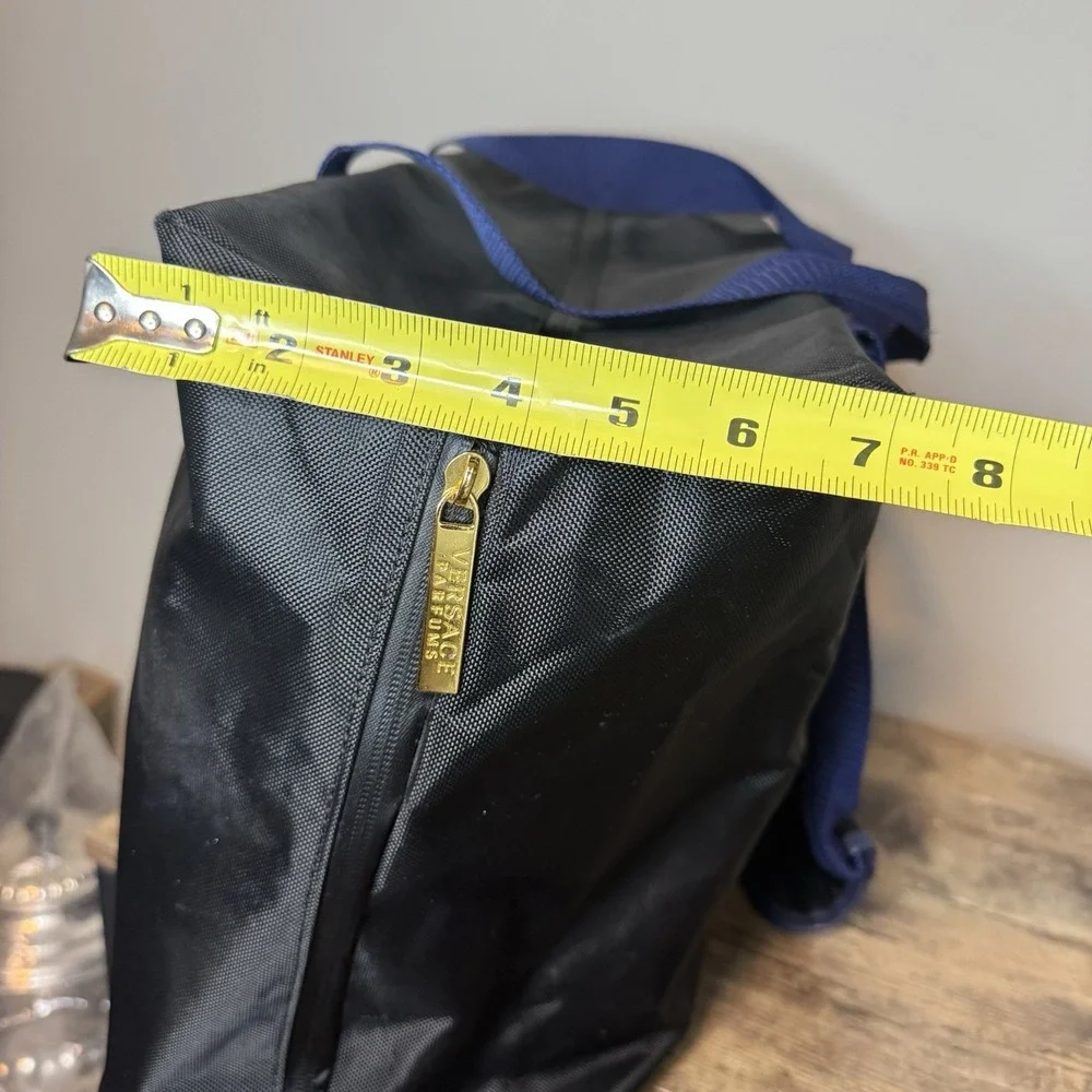 Versace Parfums Black Weekender Duffel Duffle Bag